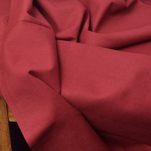 Cotton Fabric for Sashiko Stitching, Dark Red