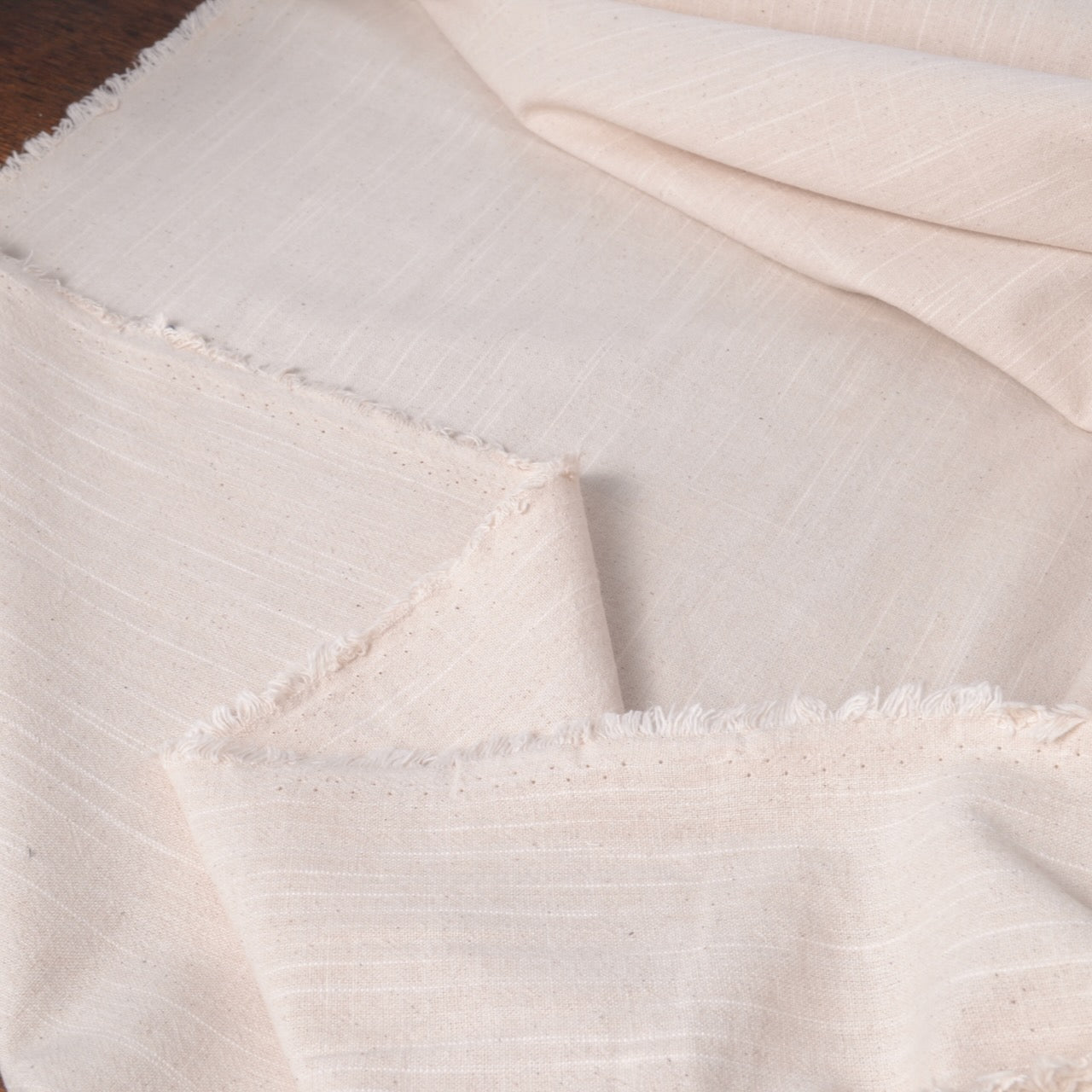 Japanese Yarn-Dyed Slub Cotton, Oyster Shell colour, suitable fro home decor
