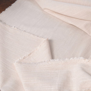 Japanese Yarn-Dyed Slub Cotton, Oyster Shell colour, suitable fro home decor