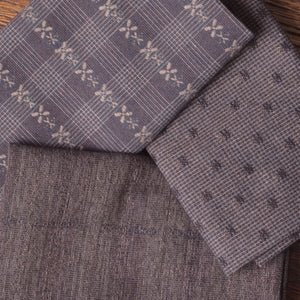 Cotton Fabric Bundle of 3, Dark Browns for sewing and quilting