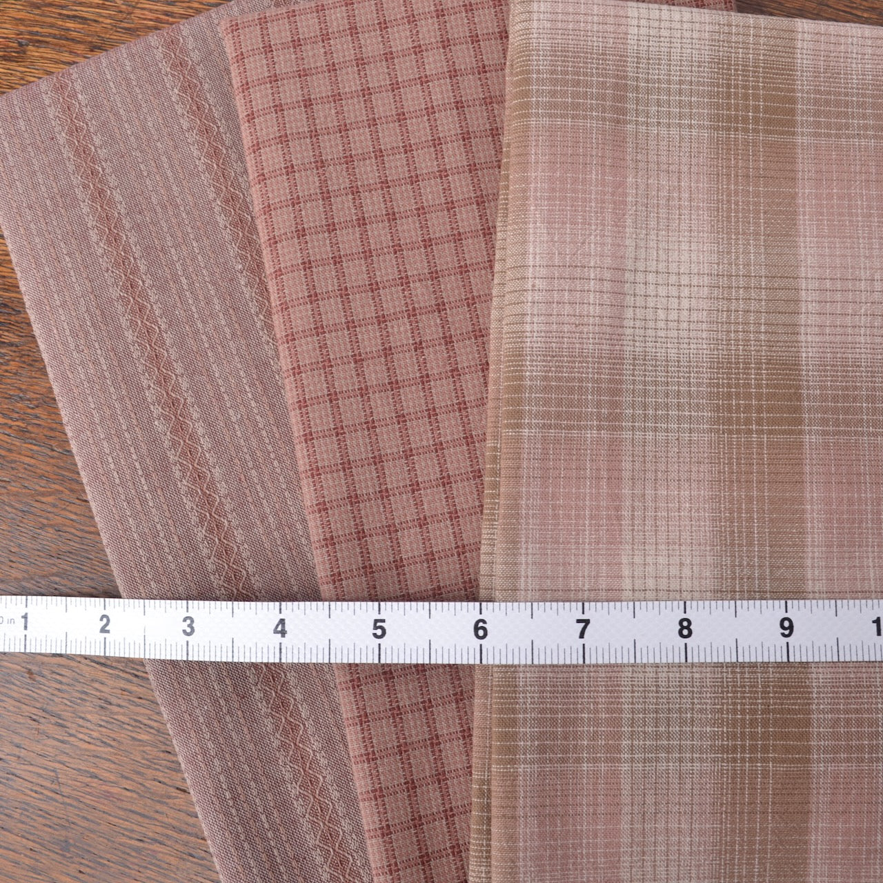 Japanese  yarn-dyed cotton fabrics, sakura rose bundle