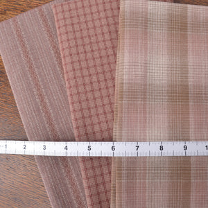Japanese  yarn-dyed cotton fabrics, sakura rose bundle