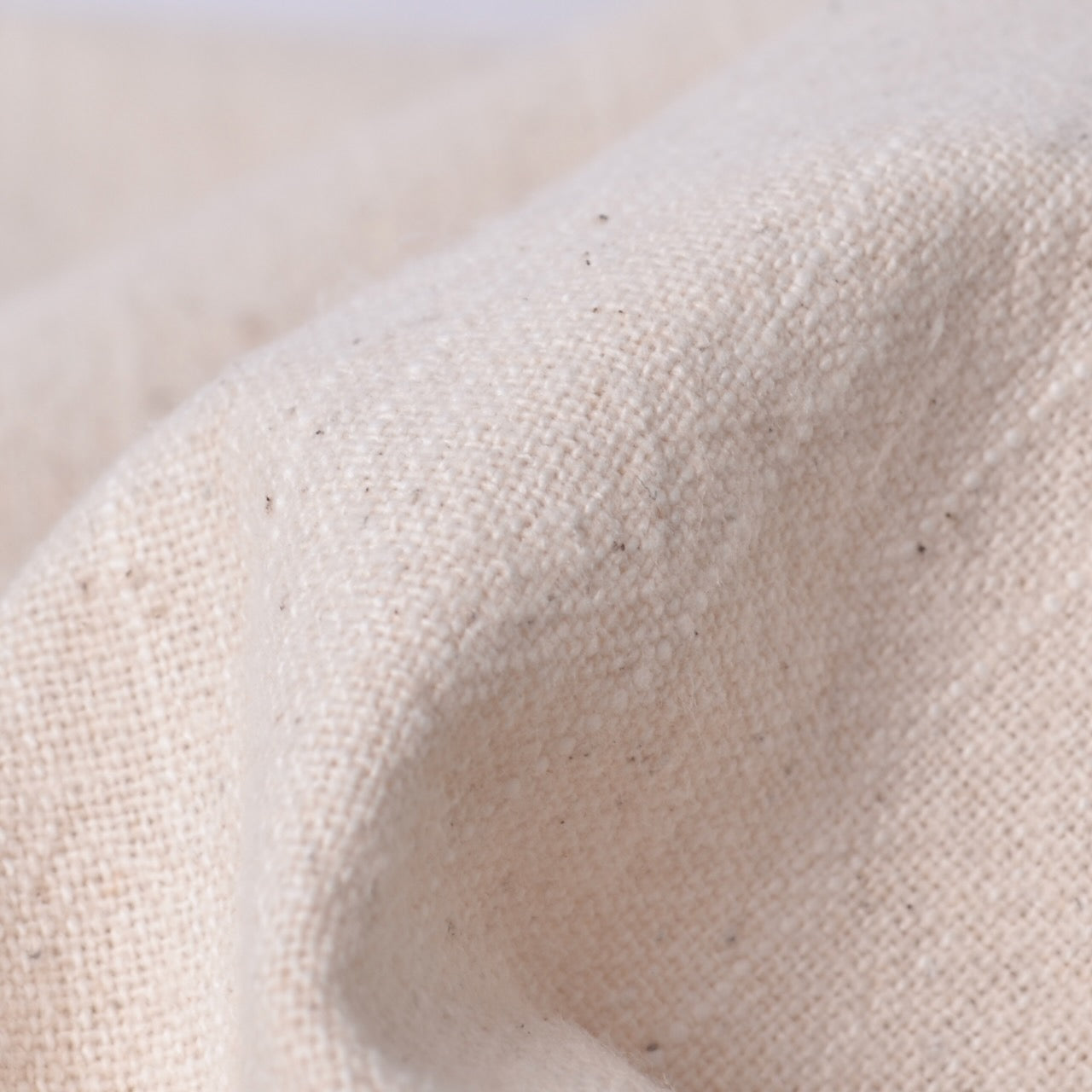Japanese Yarn-Dyed Slub Cotton, Oyster Shell suitable for hand stitching