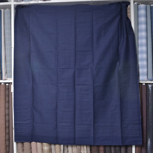 navy sashiko grid full panel