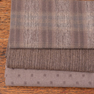 Dyed Yarn Cotton Fabric Bundle of 3, for sewing and quilting