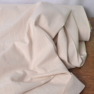 Japanese Yarn-Dyed Slub Cotton, Oyster Shell 