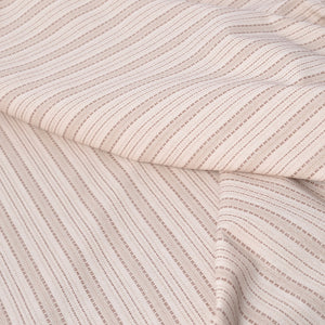 Beige Dyed Yarn Cotton Fabric 