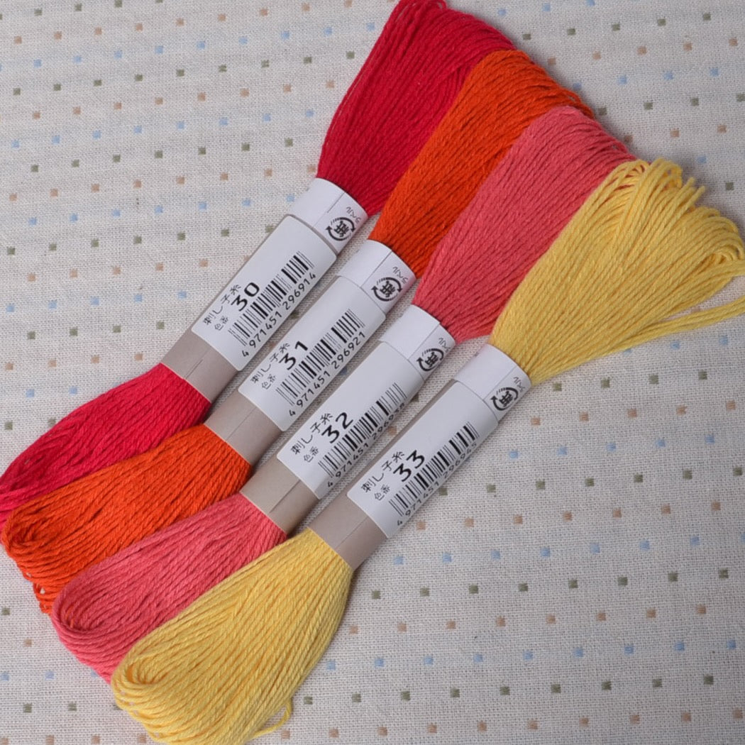 Sashiko Thread, Olympus 20 Meter Skein, bright colors