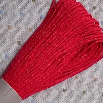 Sashiko Thread, Olympus 20 Meter Skein, Bright Red #30
