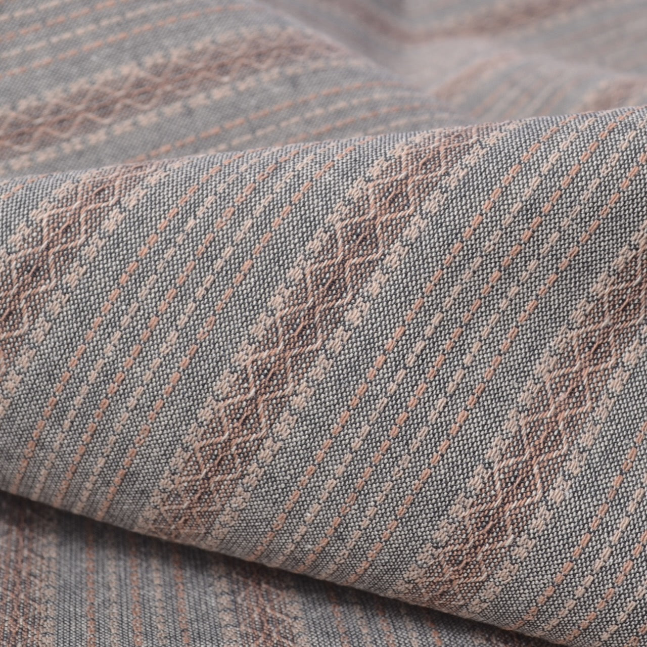 blue/gray Dyed Yarn Cotton Fabric 
