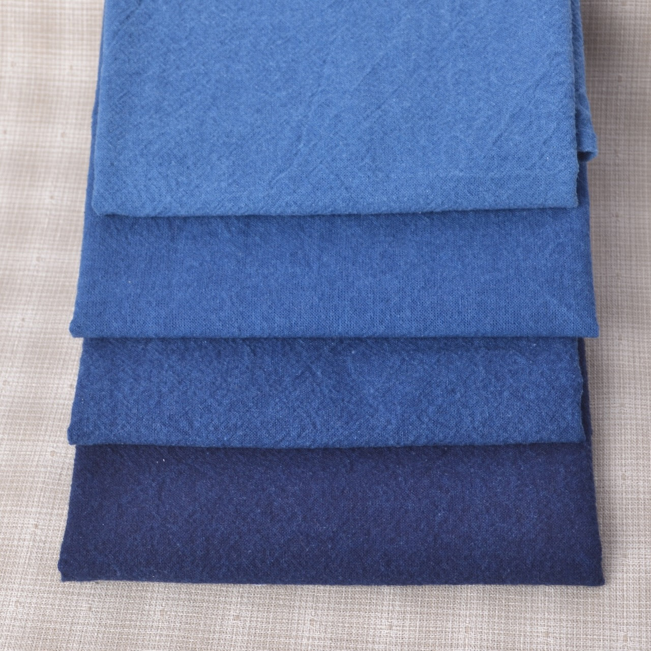 Indigo plant dyed cloth
