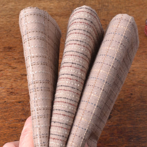 Fabric Bundle of 3, Clay and Khaki