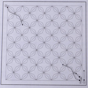 SASHIKO SAMPLER SASHIKO SAMPLER ANGLED SEVEN TREASURES 