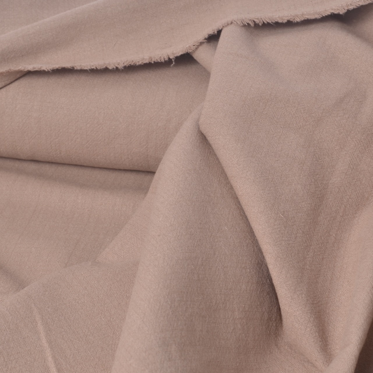 Japanese Yarn-Dyed Slub Cotton, Komugi Warm Wheat Beige