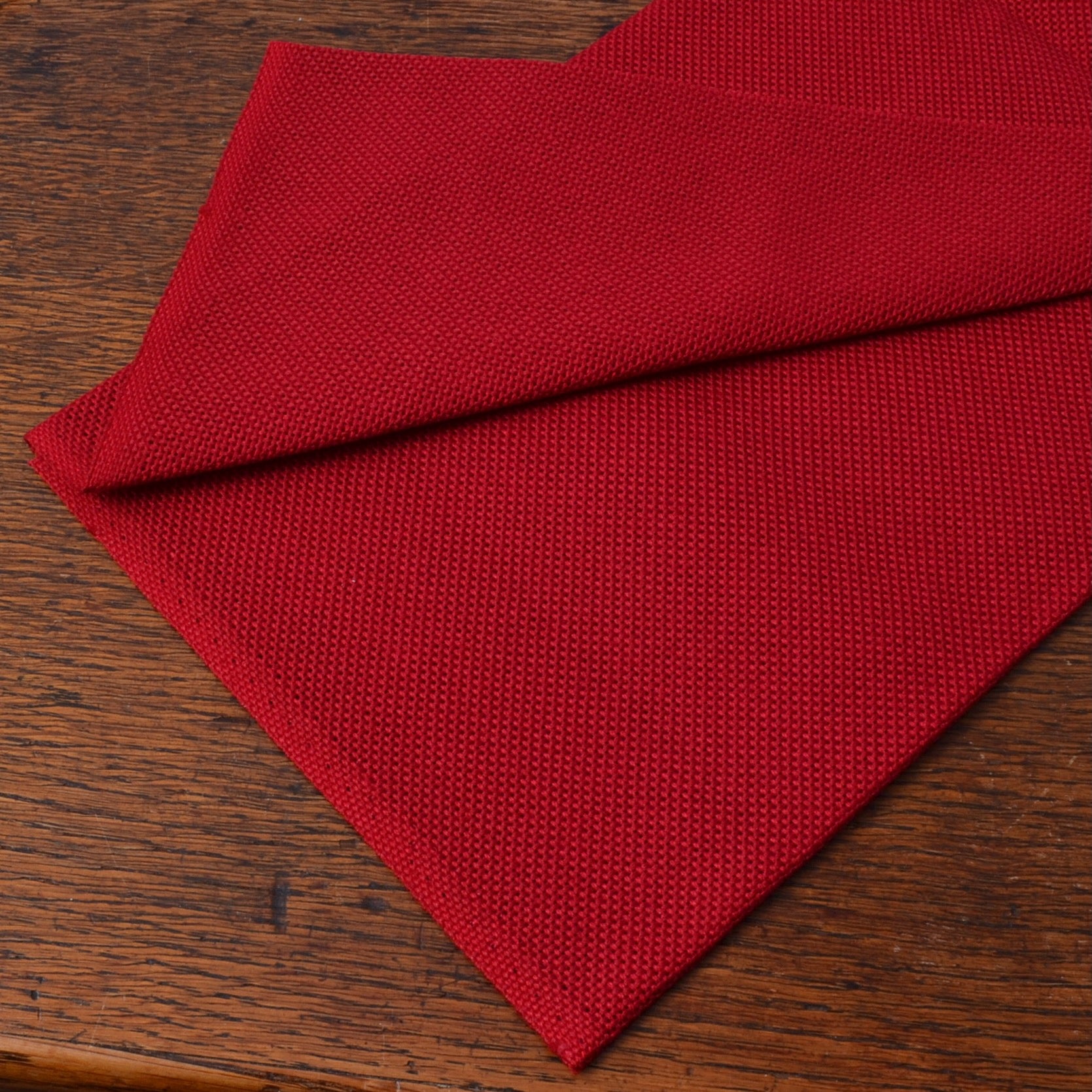 Kogin Stitching, 18 Count Red Congress Cloth