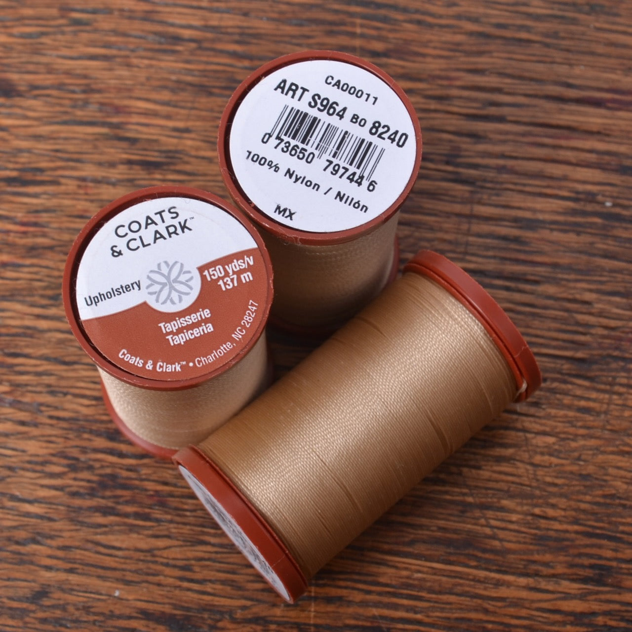 Gold colour Coats and Clark Upholstery Thread