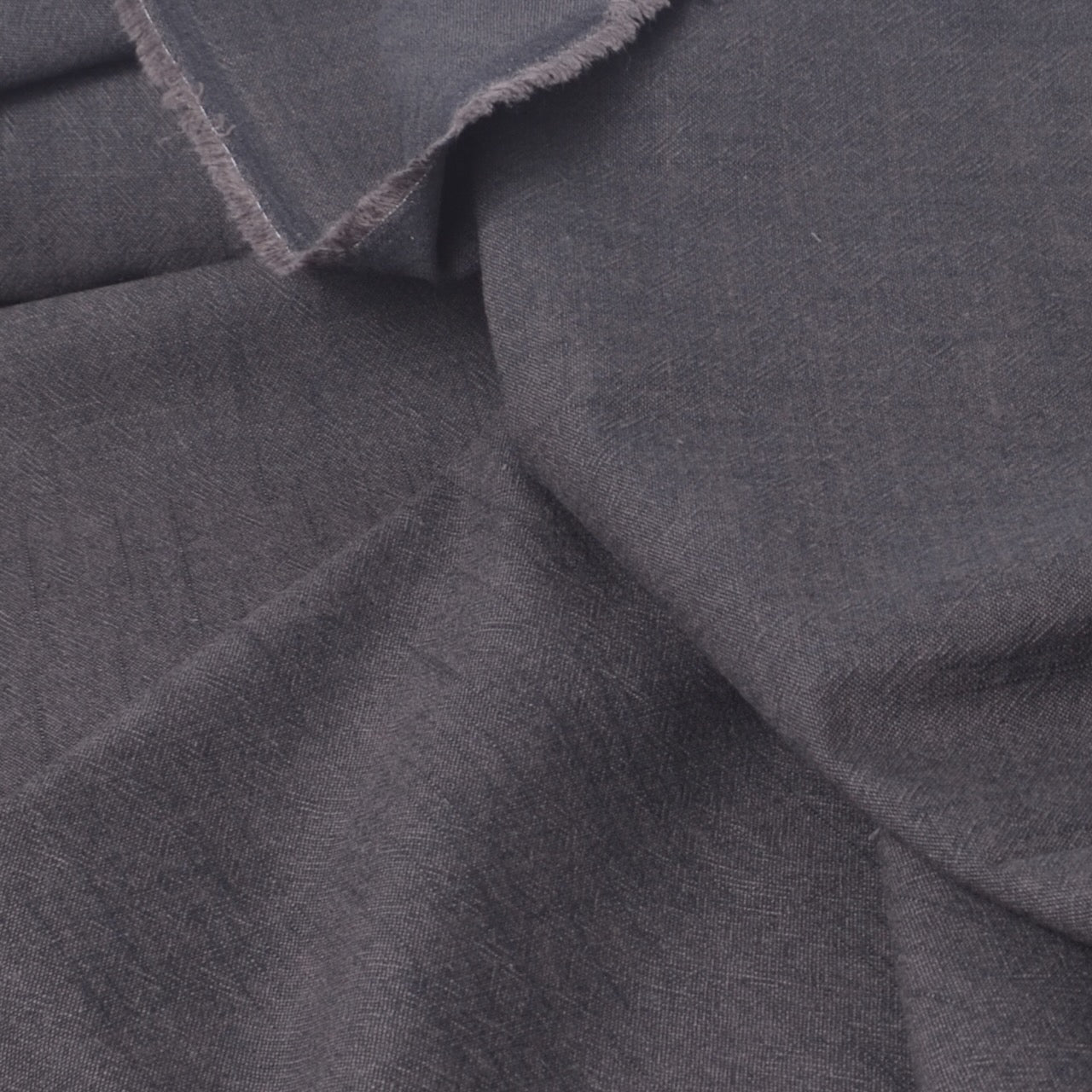 Japanese Yarn-dyed Slub Cotton,  Susu-iro Soot Colour