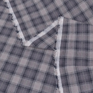 Japanese Yarn-Dyed Fabric grey and black