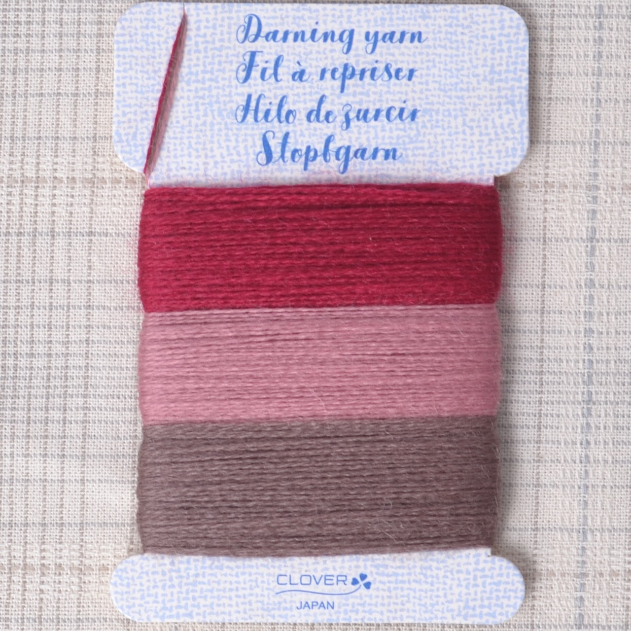 Clover Darning Yarn for Mending,  rouge