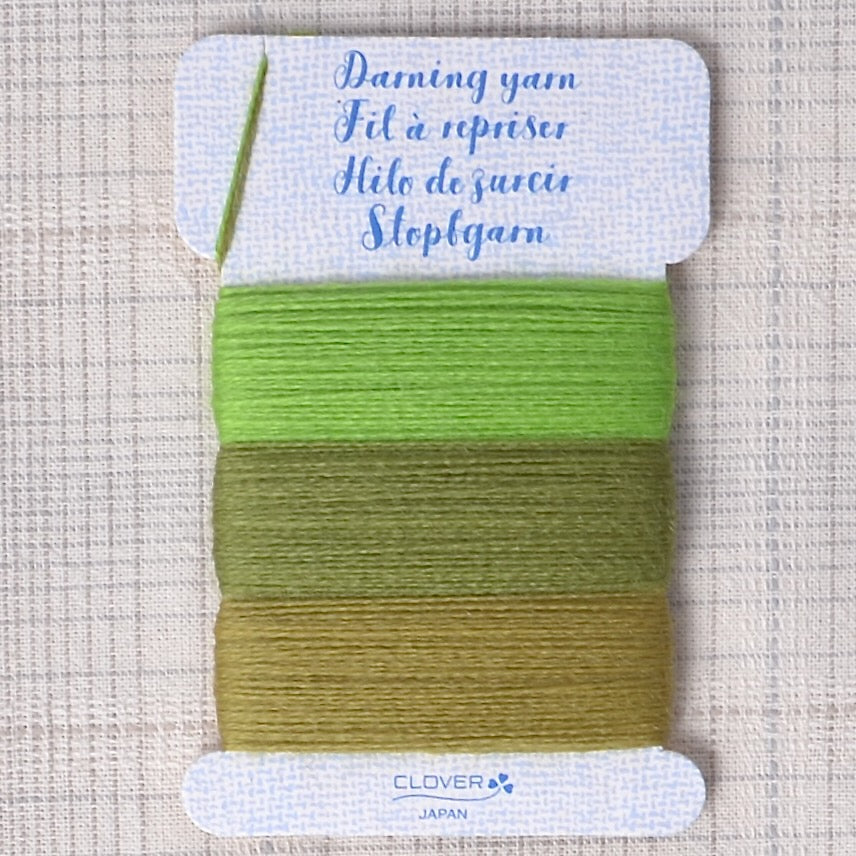 Clover Darning Yarn for Mending, Green