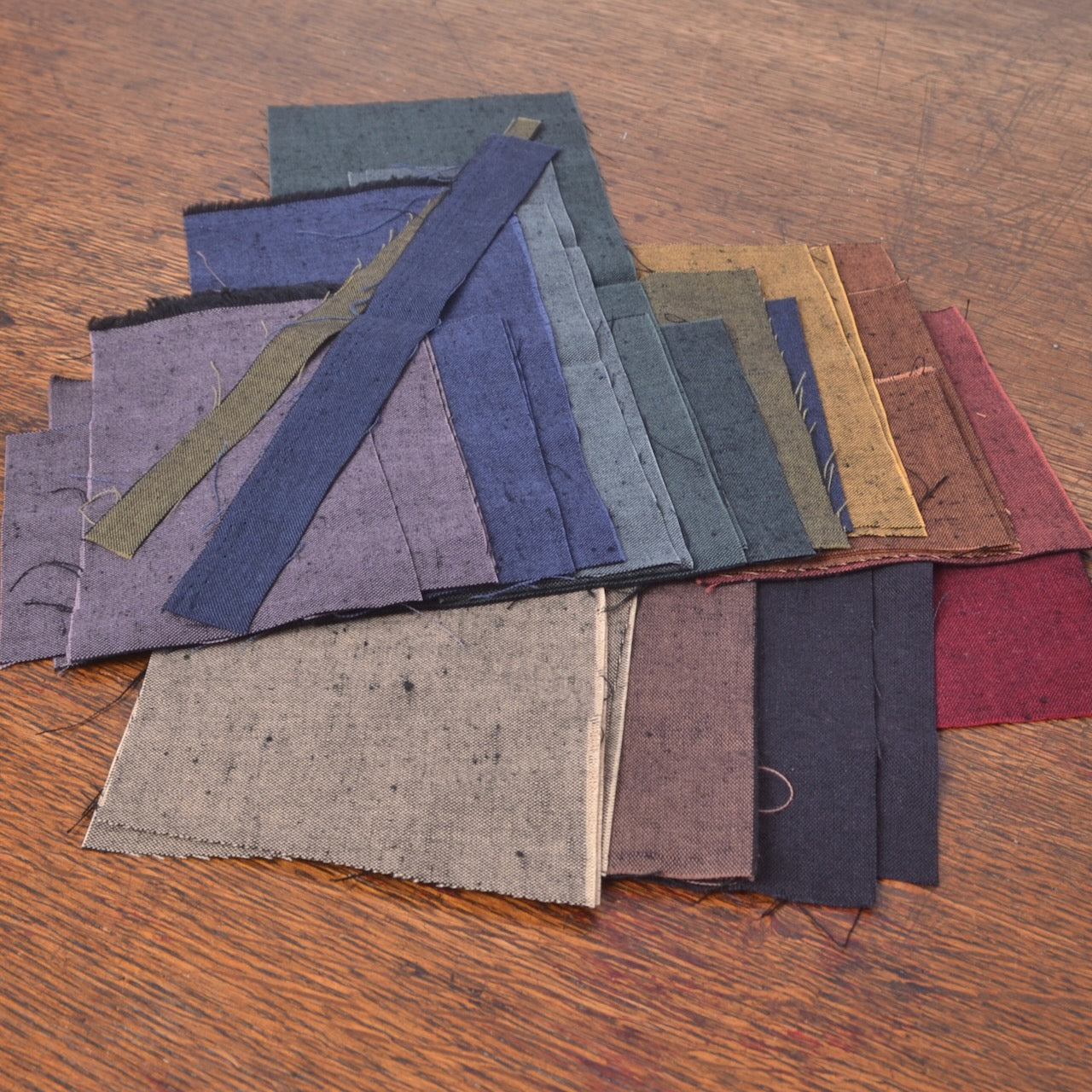 Tsumugi Fabric small cut Pieces 