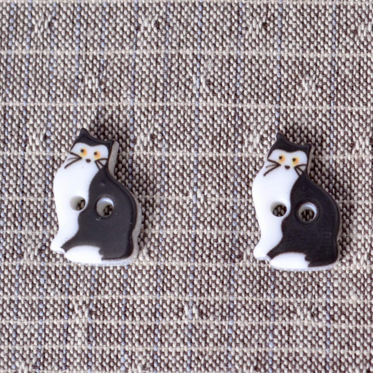 Japanese Vintage Style Cat Buttons