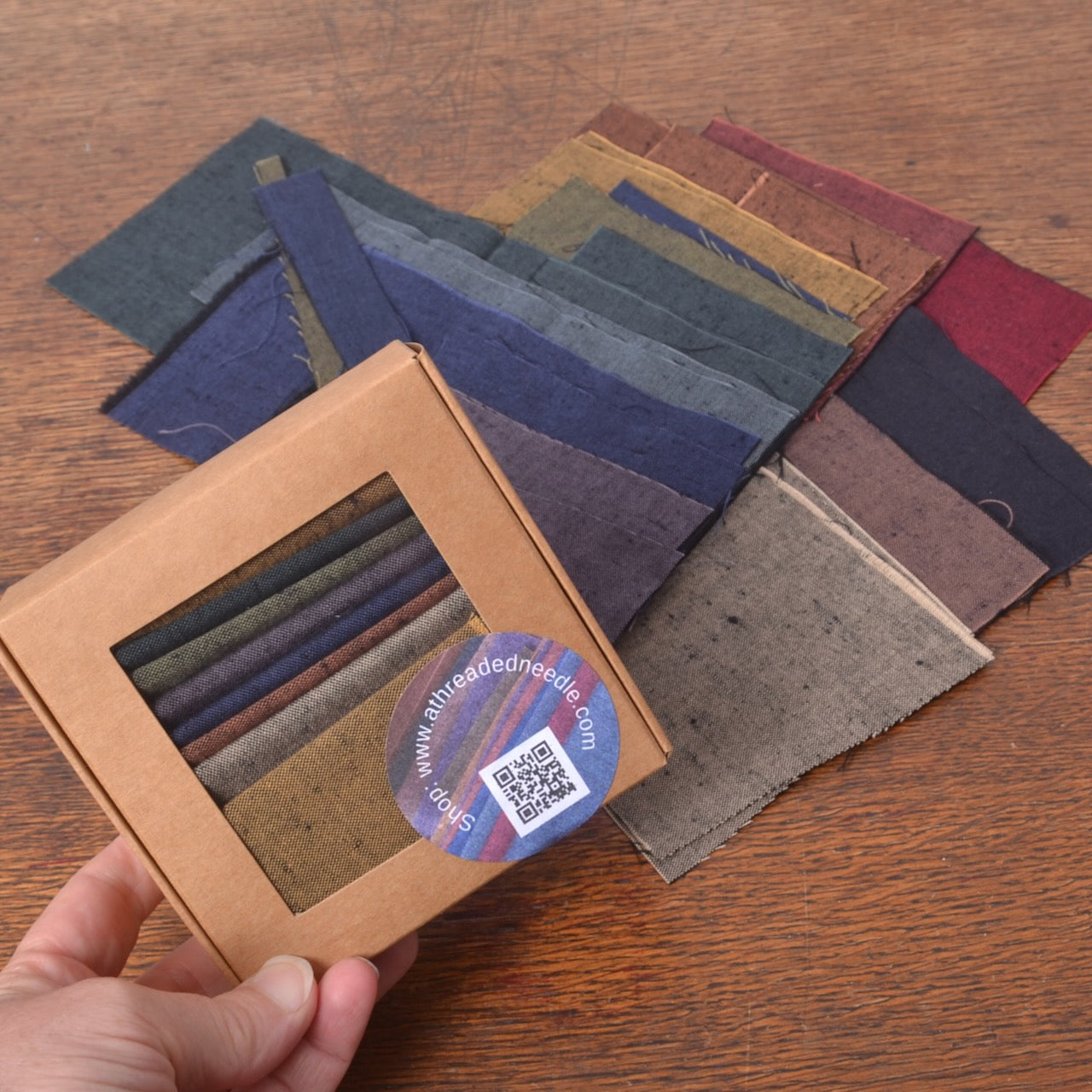 a small collection of Tsumugi Fabric Pieces