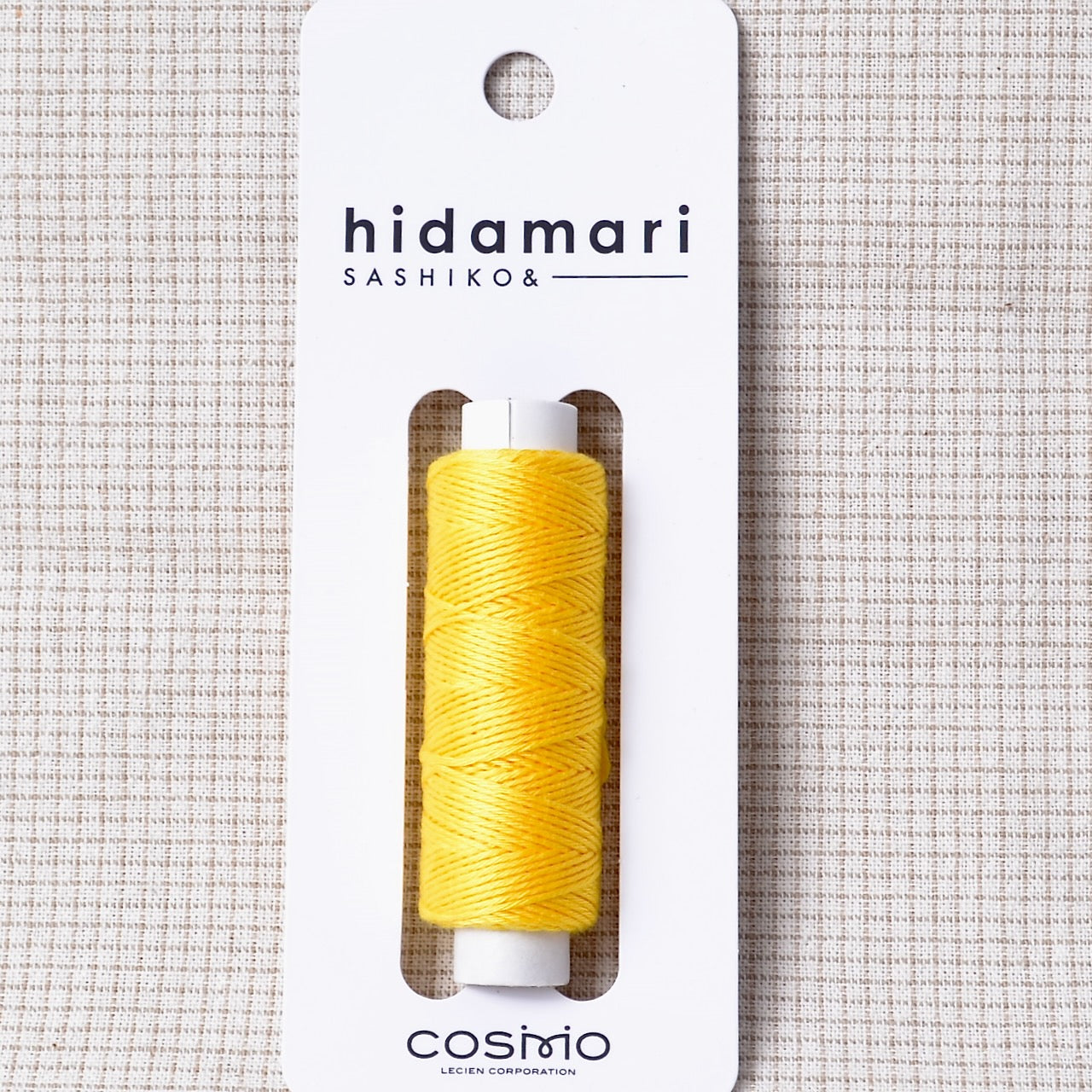 Hidamari Sashiko Thread – Bright Lemon Peel Yellow