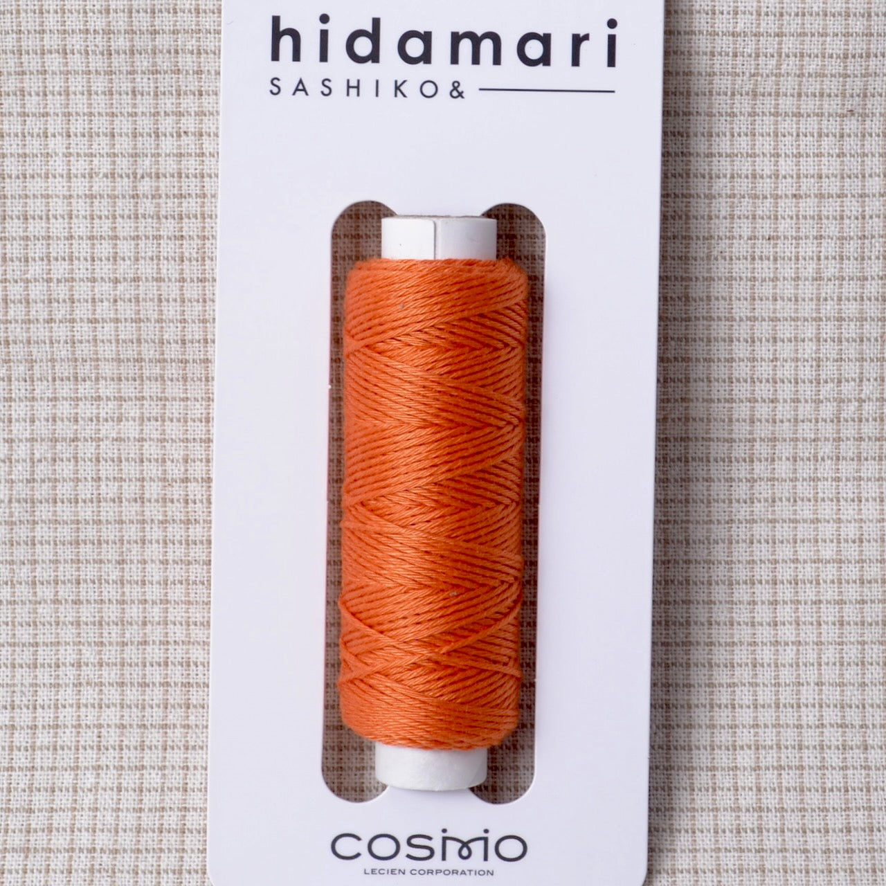 Persimmon orange sashiko thread