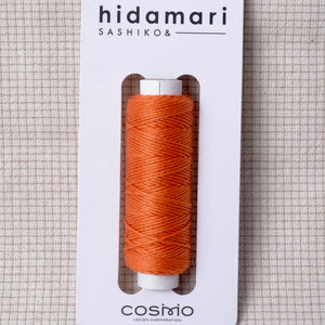 Persimmon orange sashiko thread