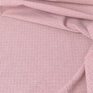 Pink Japanese Yarn-Dyed  Cotton Fabric