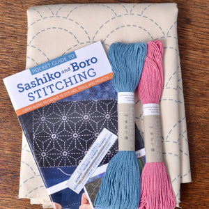 Seigaiha Placemat Kit, Makes 2 Placemats Tops
