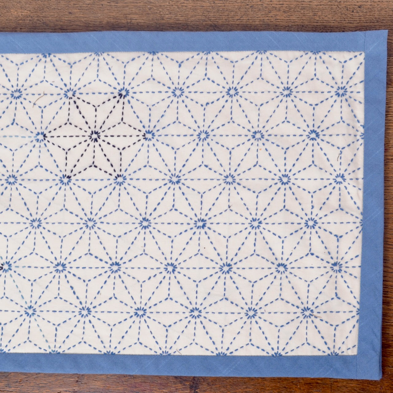 Olympus Pre-printed Sashiko Fabric, Asa-No-Ha (Flax)