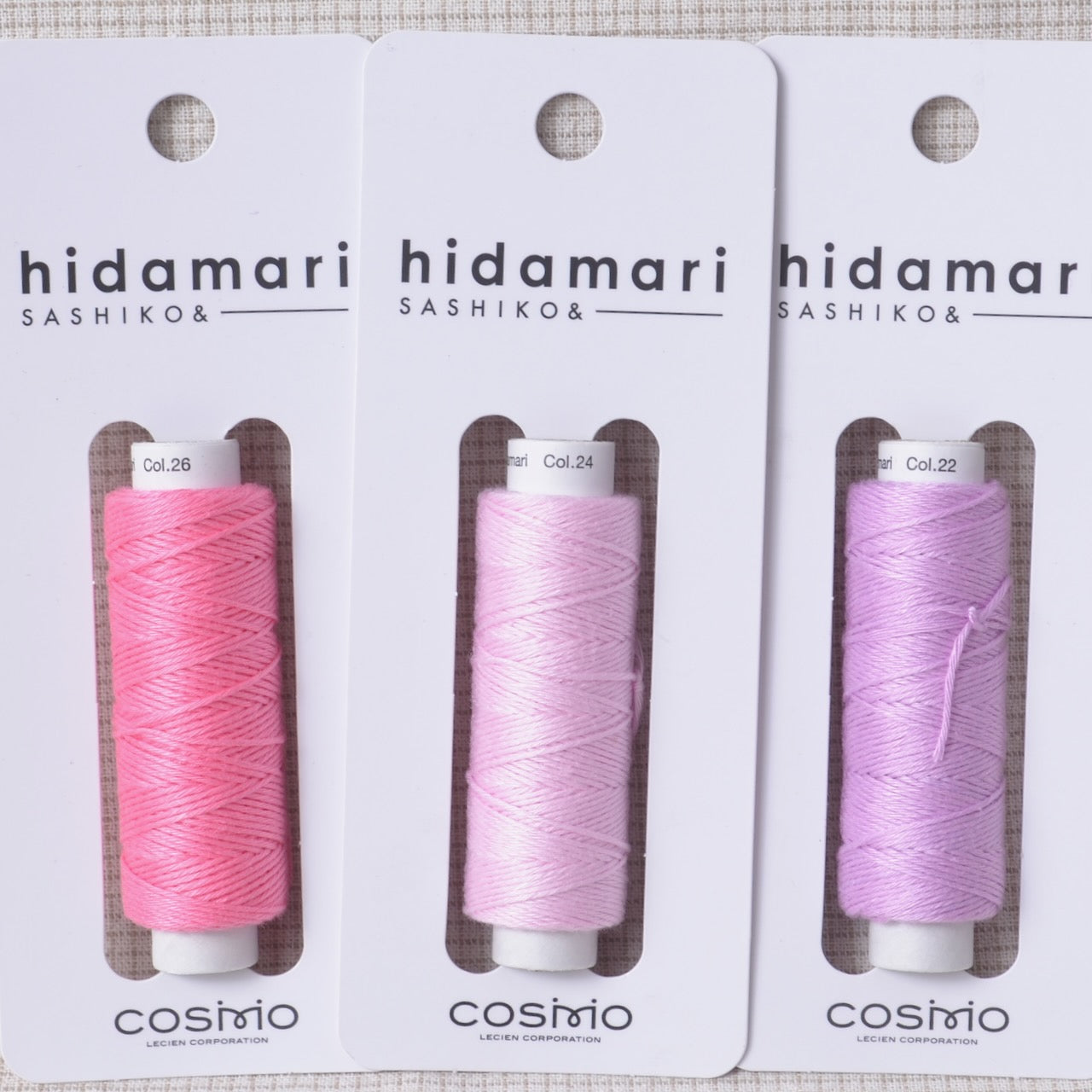pink hidamari Sashiko Thread 