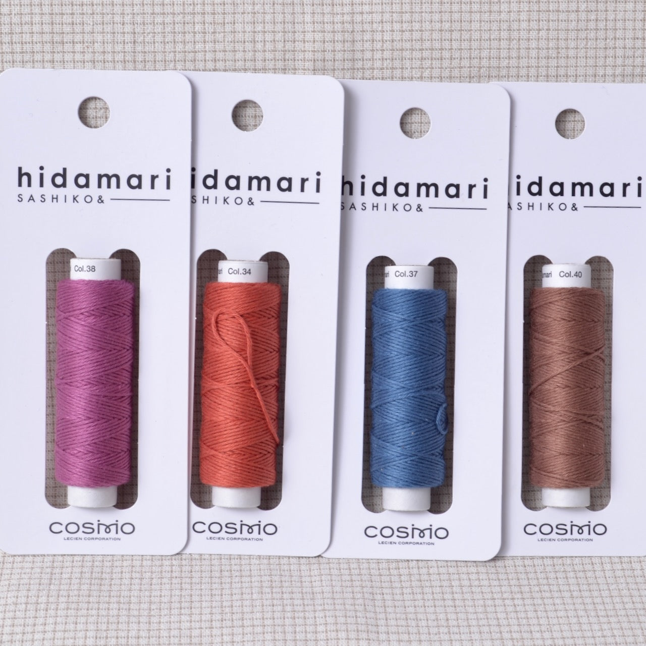 4 spools of Hidamari sashiko thread