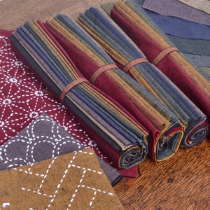 Tsumugi Cotton Fabric bundles of 10