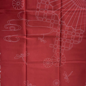 close up of sashiko panel