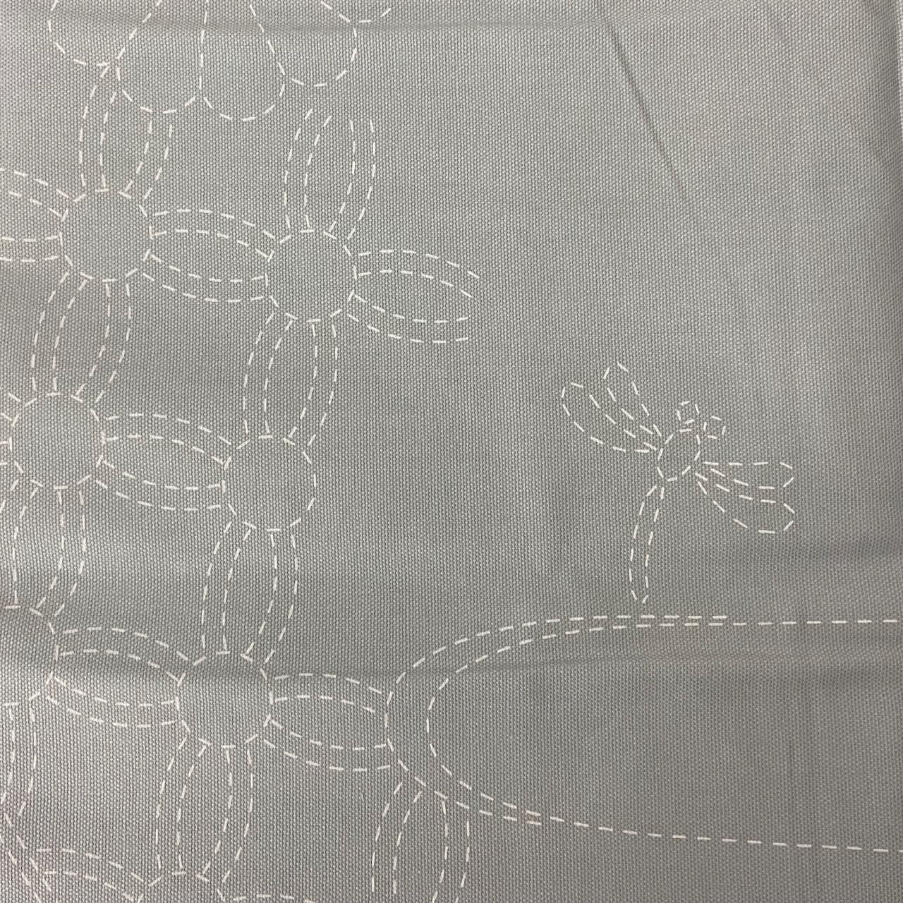 close up section of sashiko panel