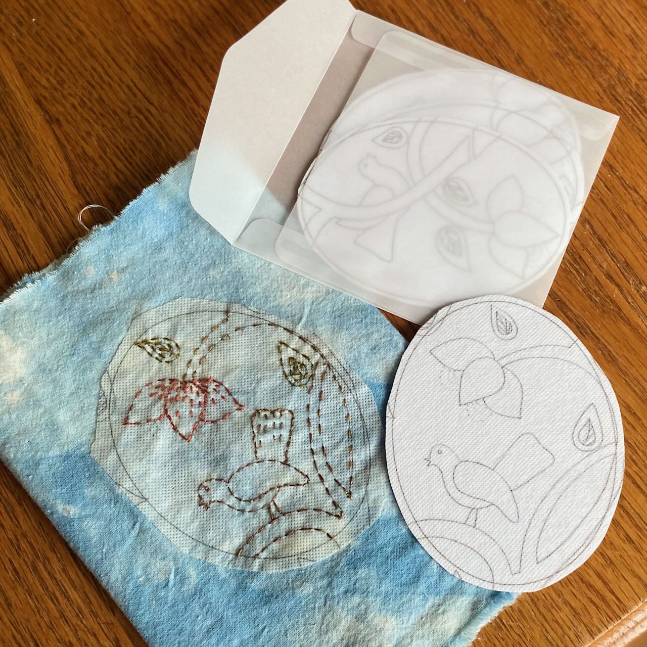 Dissolvable Stick & Stitch Transfer Patterns "Song Birds"