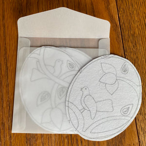 Stick and stitch mending and embroidery patches