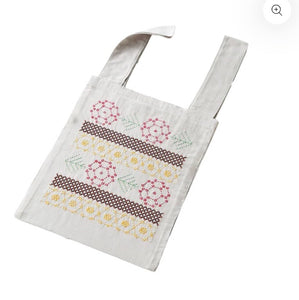 Eco Bag Sashiko Kit, Poppy SK-443