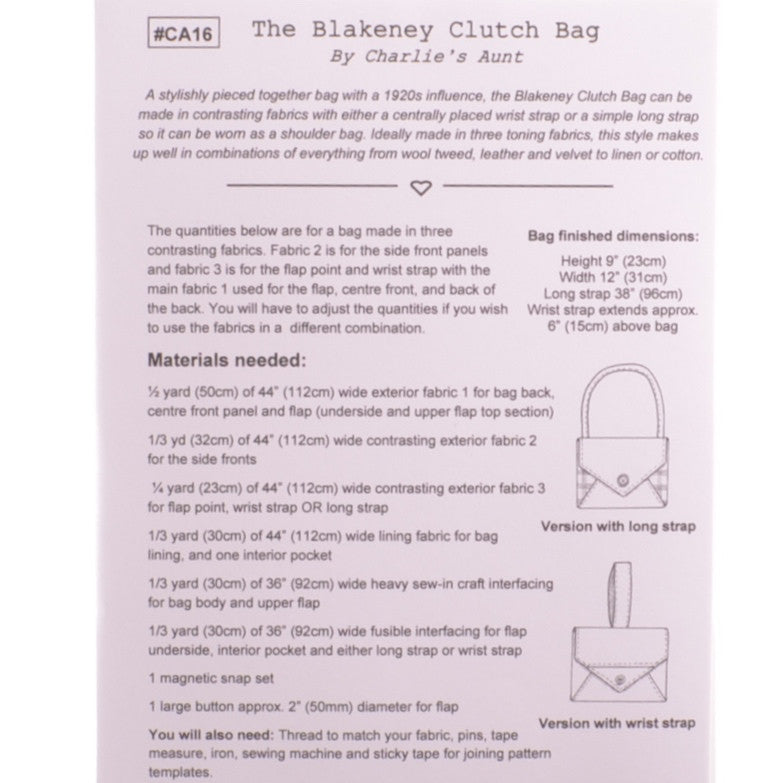 Blakeney Clutch Pattern