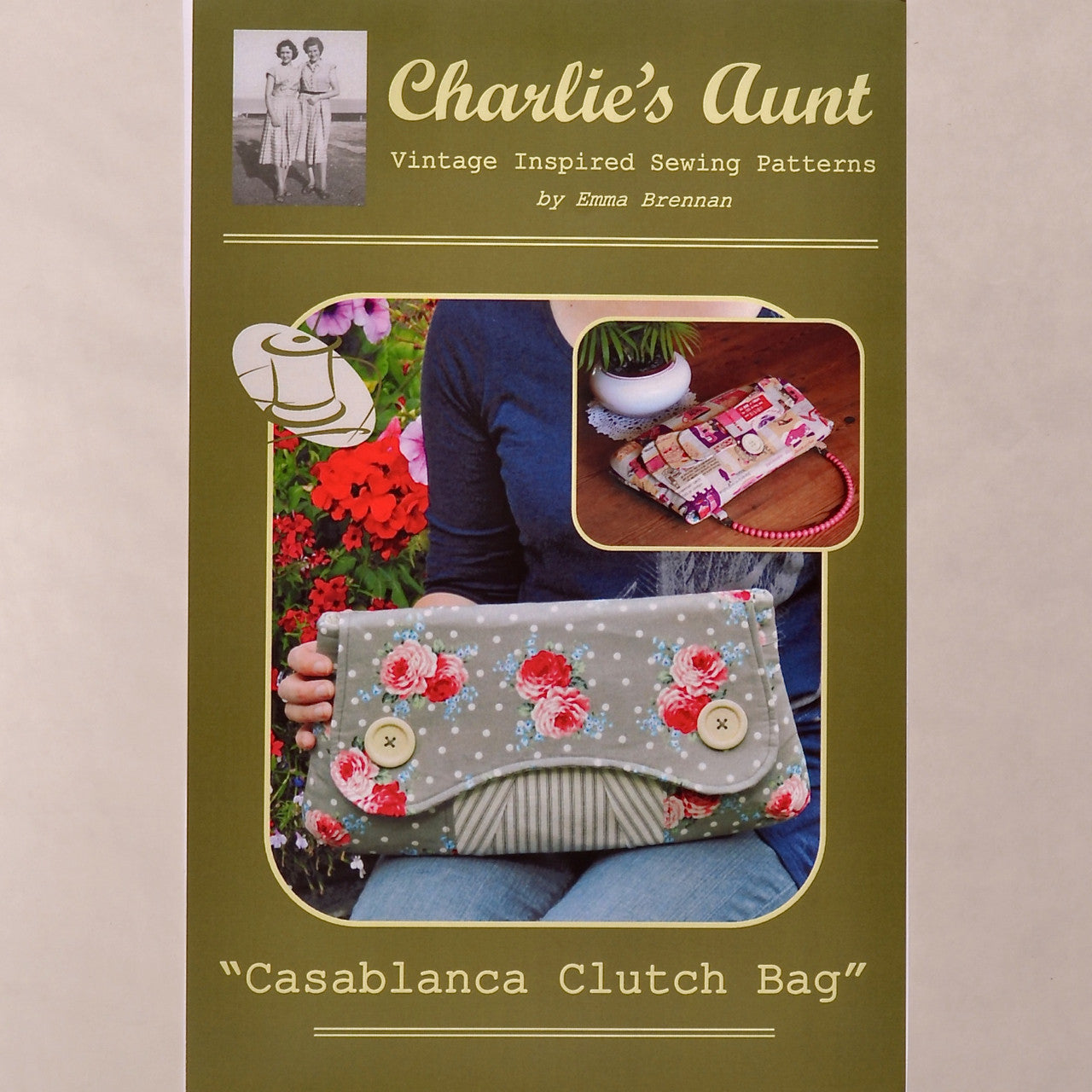 Casablance Clutch Bag Pattern by Emma Brennan