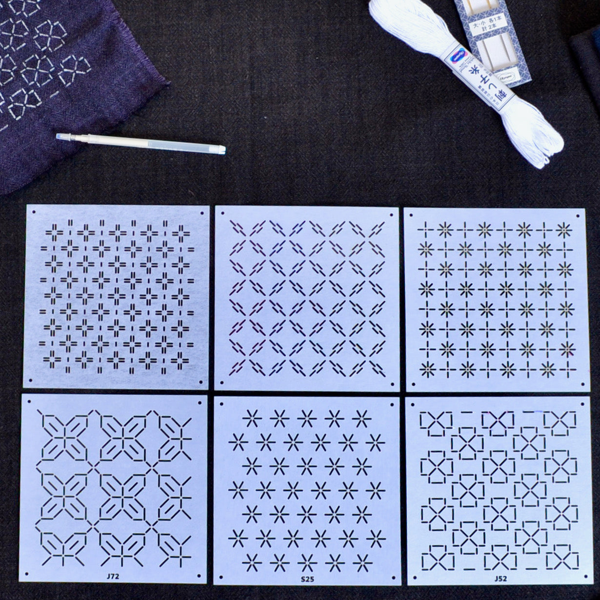 Sashiko Stitching Stencils