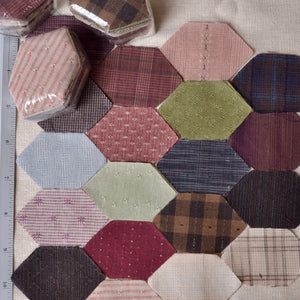 dyed yarn pre-cut  elongated hexagon pack