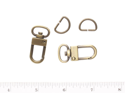 Inazuma bag parts  swivel clip with D rings