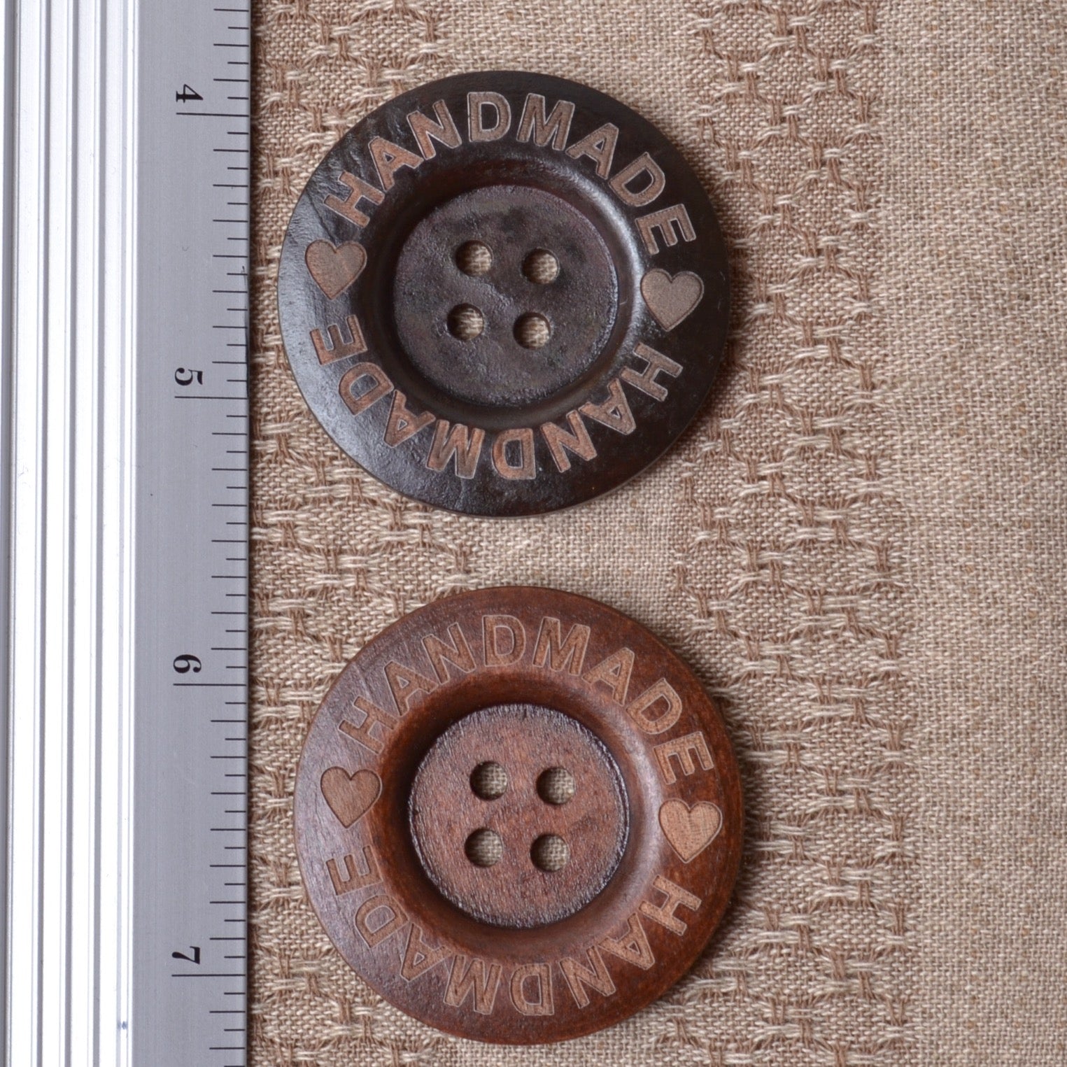 wood buttons