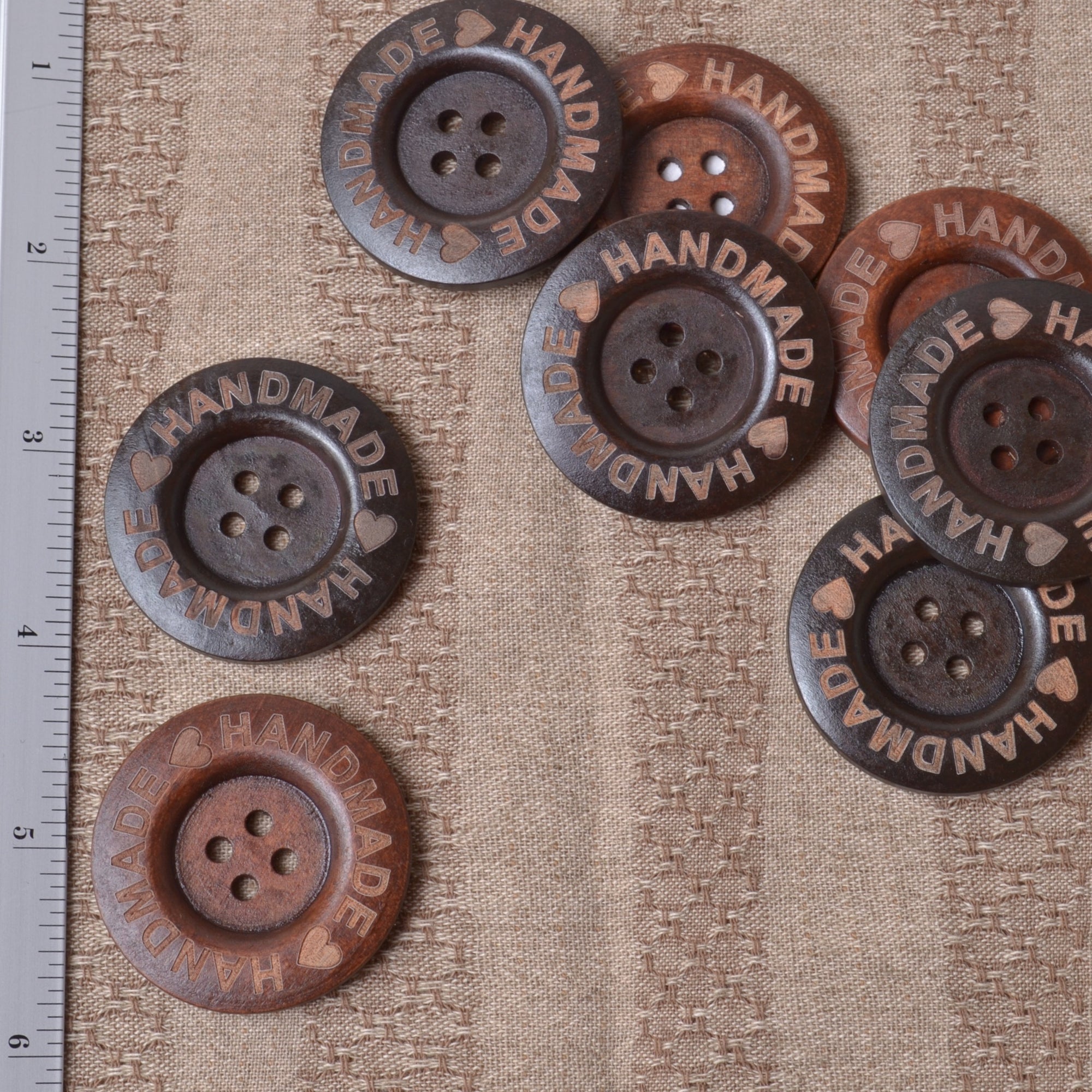 large wood buttons