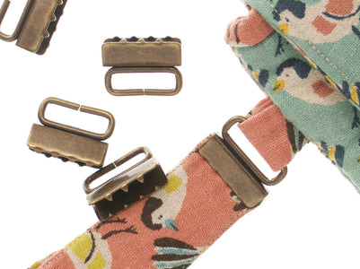 clamping teeth metal bag strap hardware