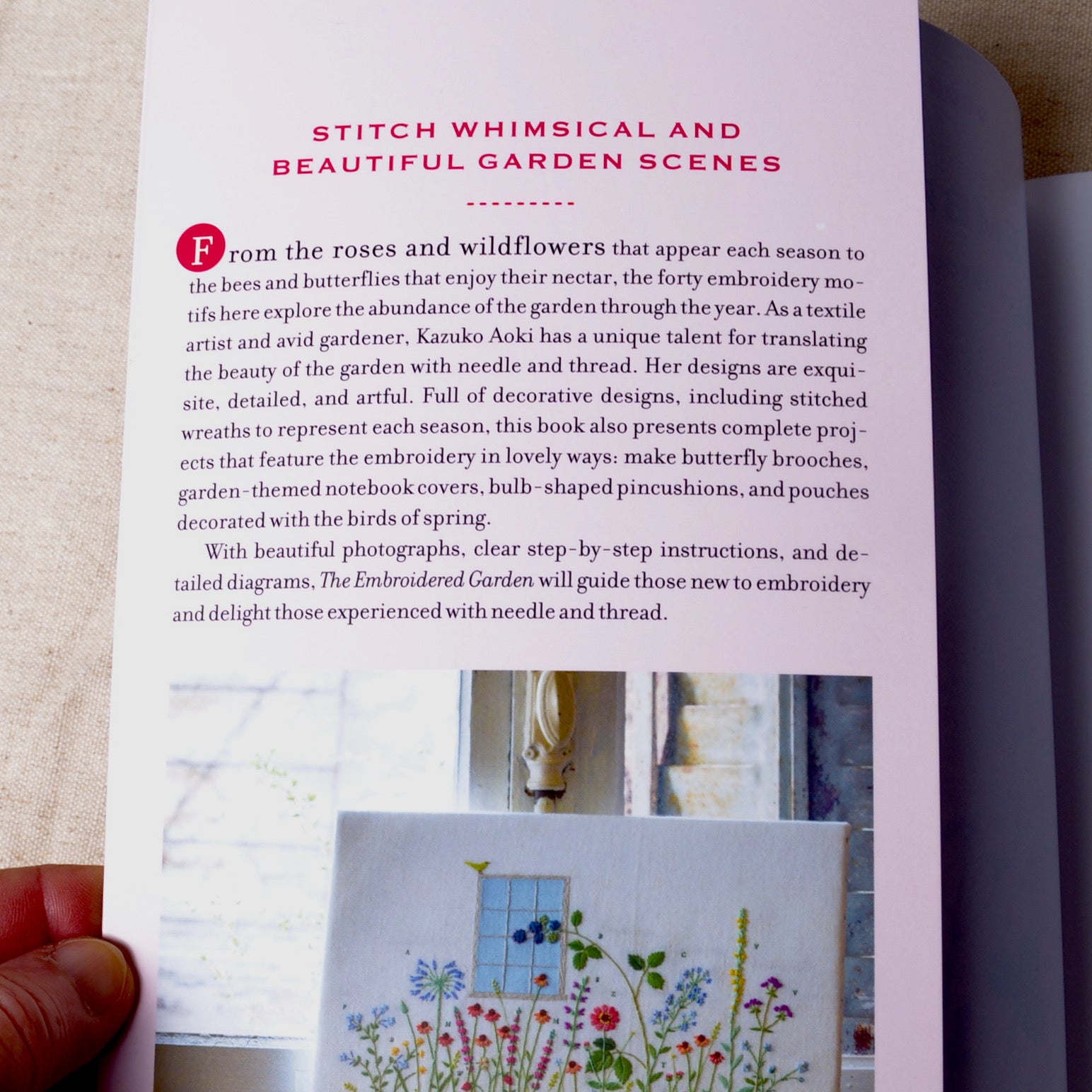 The Embroidered Garden, Book by Kazuko Aoki